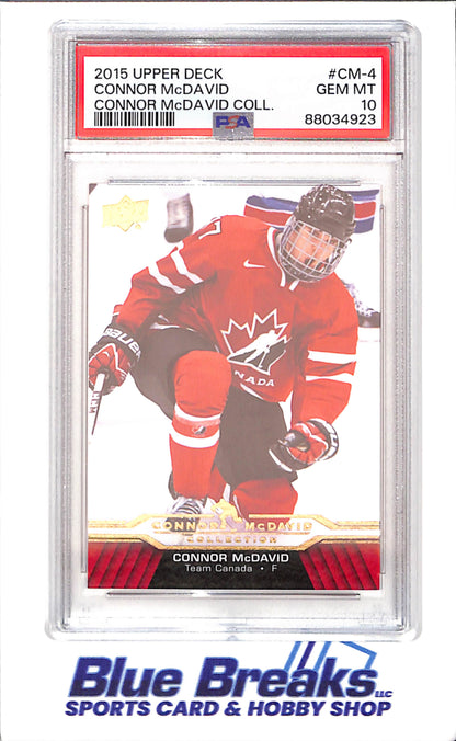 2015 Upper Deck - Connor McDavid Collection - CM1 - CM25 - 25 cards - PSA 10 - hockey - Oilers