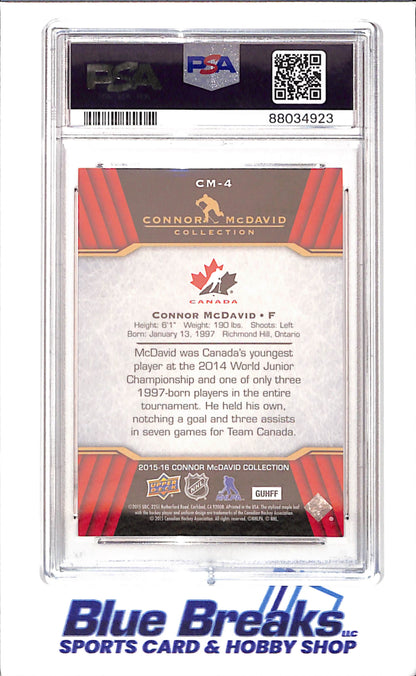 2015 Upper Deck - Connor McDavid Collection - CM1 - CM25 - 25 cards - PSA 10 - hockey - Oilers