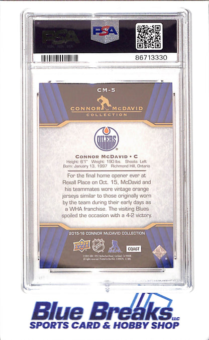 2015 Upper Deck - Connor McDavid Collection - CM1 - CM25 - 25 cards - PSA 10 - hockey - Oilers