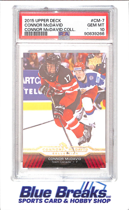 2015 Upper Deck - Connor McDavid Collection - CM1 - CM25 - 25 cards - PSA 10 - hockey - Oilers