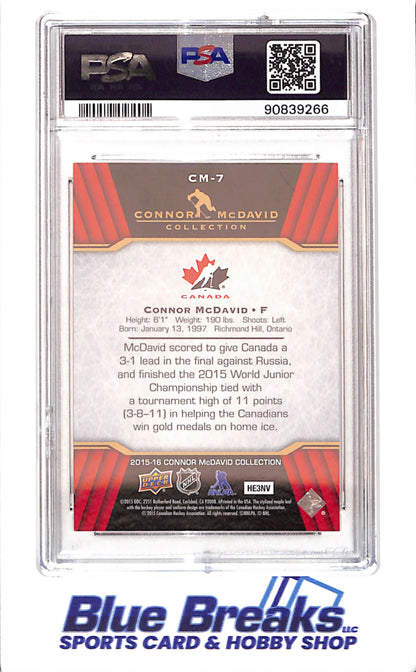 2015 Upper Deck - Connor McDavid Collection - CM1 - CM25 - 25 cards - PSA 10 - hockey - Oilers