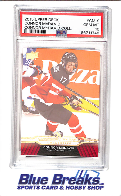 2015 Upper Deck - Connor McDavid Collection - CM1 - CM25 - 25 cards - PSA 10 - hockey - Oilers