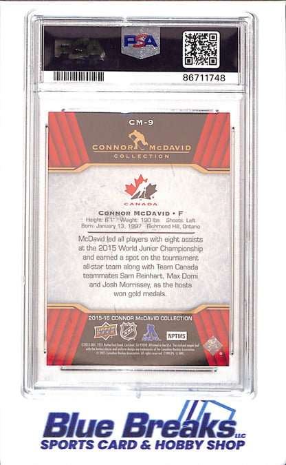 2015 Upper Deck - Connor McDavid Collection - CM1 - CM25 - 25 cards - PSA 10 - hockey - Oilers