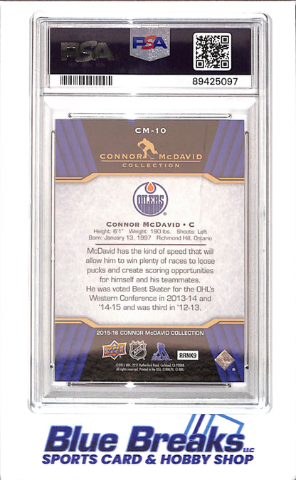 2015 Upper Deck - Connor McDavid Collection - CM1 - CM25 - 25 cards - PSA 10 - hockey - Oilers