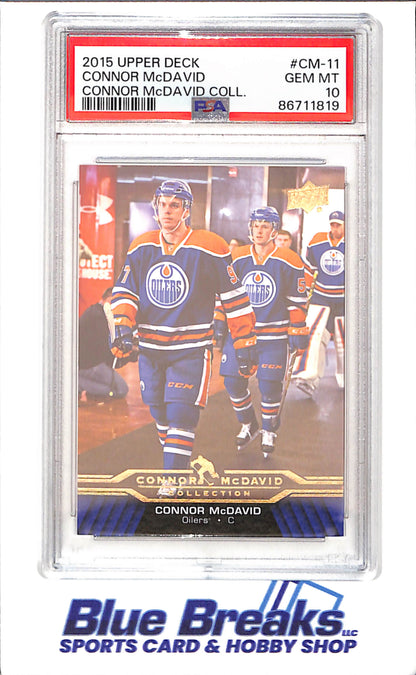2015 Upper Deck - Connor McDavid Collection - CM1 - CM25 - 25 cards - PSA 10 - hockey - Oilers