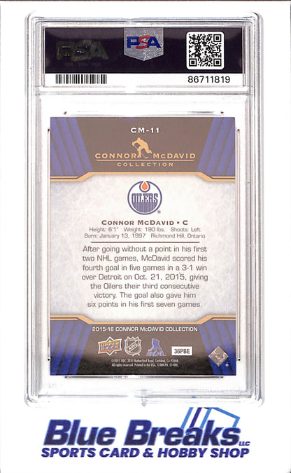 2015 Upper Deck - Connor McDavid Collection - CM1 - CM25 - 25 cards - PSA 10 - hockey - Oilers