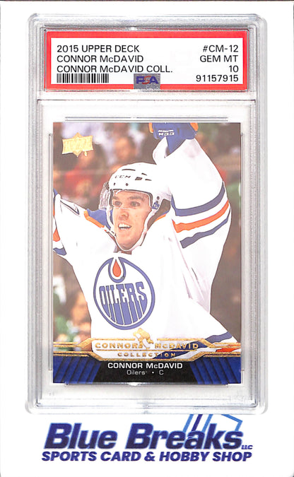 2015 Upper Deck - Connor McDavid Collection - CM1 - CM25 - 25 cards - PSA 10 - hockey - Oilers