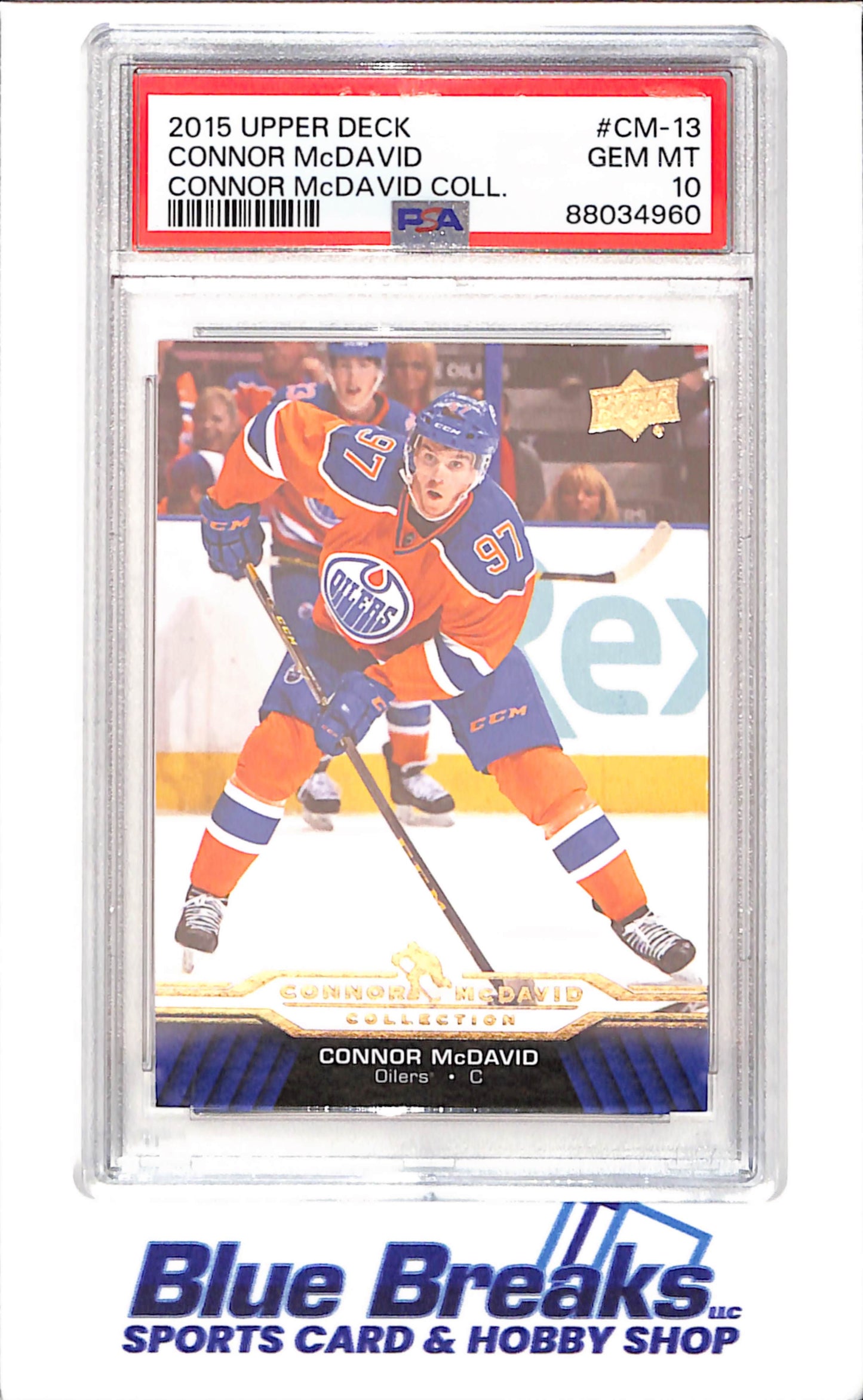 2015 Upper Deck - Connor McDavid Collection - CM1 - CM25 - 25 cards - PSA 10 - hockey - Oilers