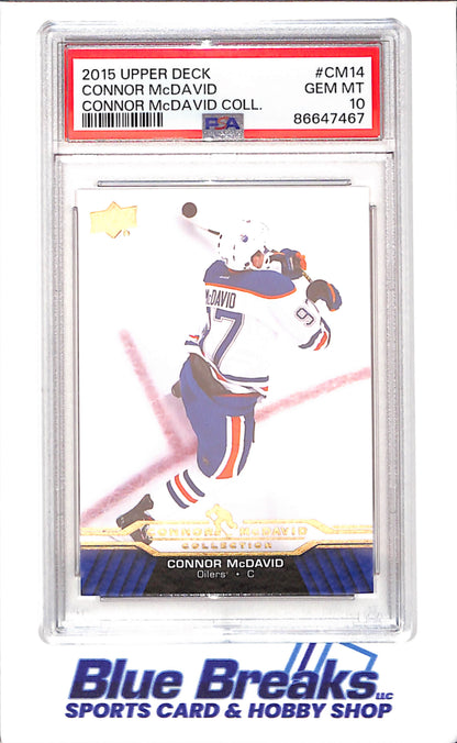 2015 Upper Deck - Connor McDavid Collection - CM1 - CM25 - 25 cards - PSA 10 - hockey - Oilers