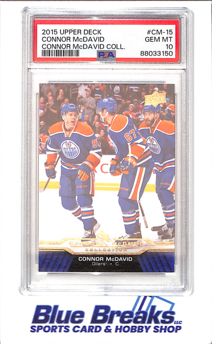 2015 Upper Deck - Connor McDavid Collection - CM1 - CM25 - 25 cards - PSA 10 - hockey - Oilers