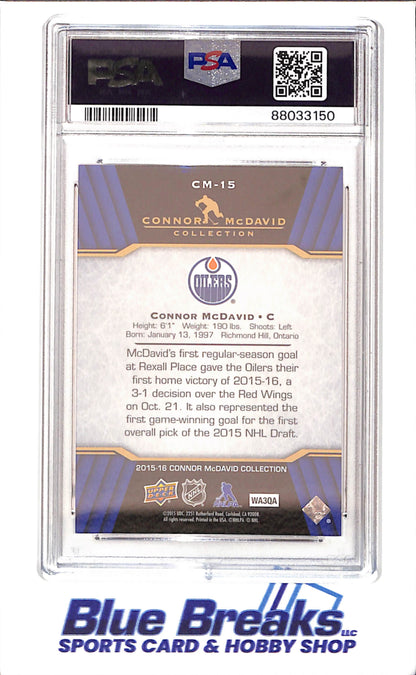 2015 Upper Deck - Connor McDavid Collection - CM1 - CM25 - 25 cards - PSA 10 - hockey - Oilers