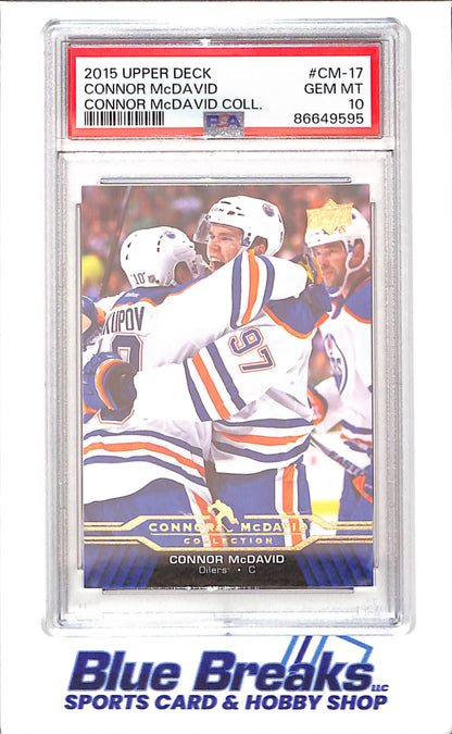 2015 Upper Deck - Connor McDavid Collection - CM1 - CM25 - 25 cards - PSA 10 - hockey - Oilers