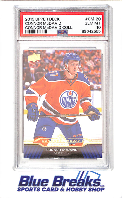 2015 Upper Deck - Connor McDavid Collection - CM1 - CM25 - 25 cards - PSA 10 - hockey - Oilers
