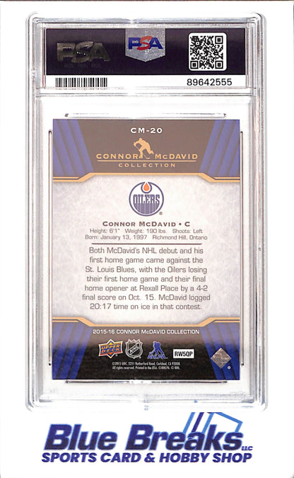 2015 Upper Deck - Connor McDavid Collection - CM1 - CM25 - 25 cards - PSA 10 - hockey - Oilers