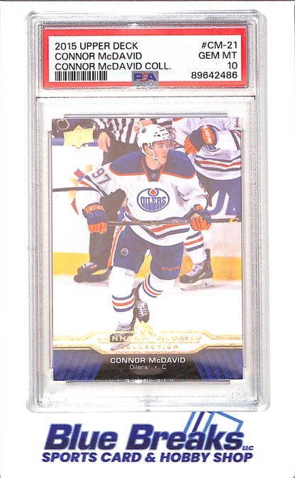 2015 Upper Deck - Connor McDavid Collection - CM1 - CM25 - 25 cards - PSA 10 - hockey - Oilers