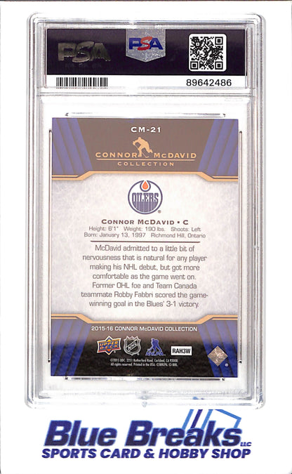 2015 Upper Deck - Connor McDavid Collection - CM1 - CM25 - 25 cards - PSA 10 - hockey - Oilers