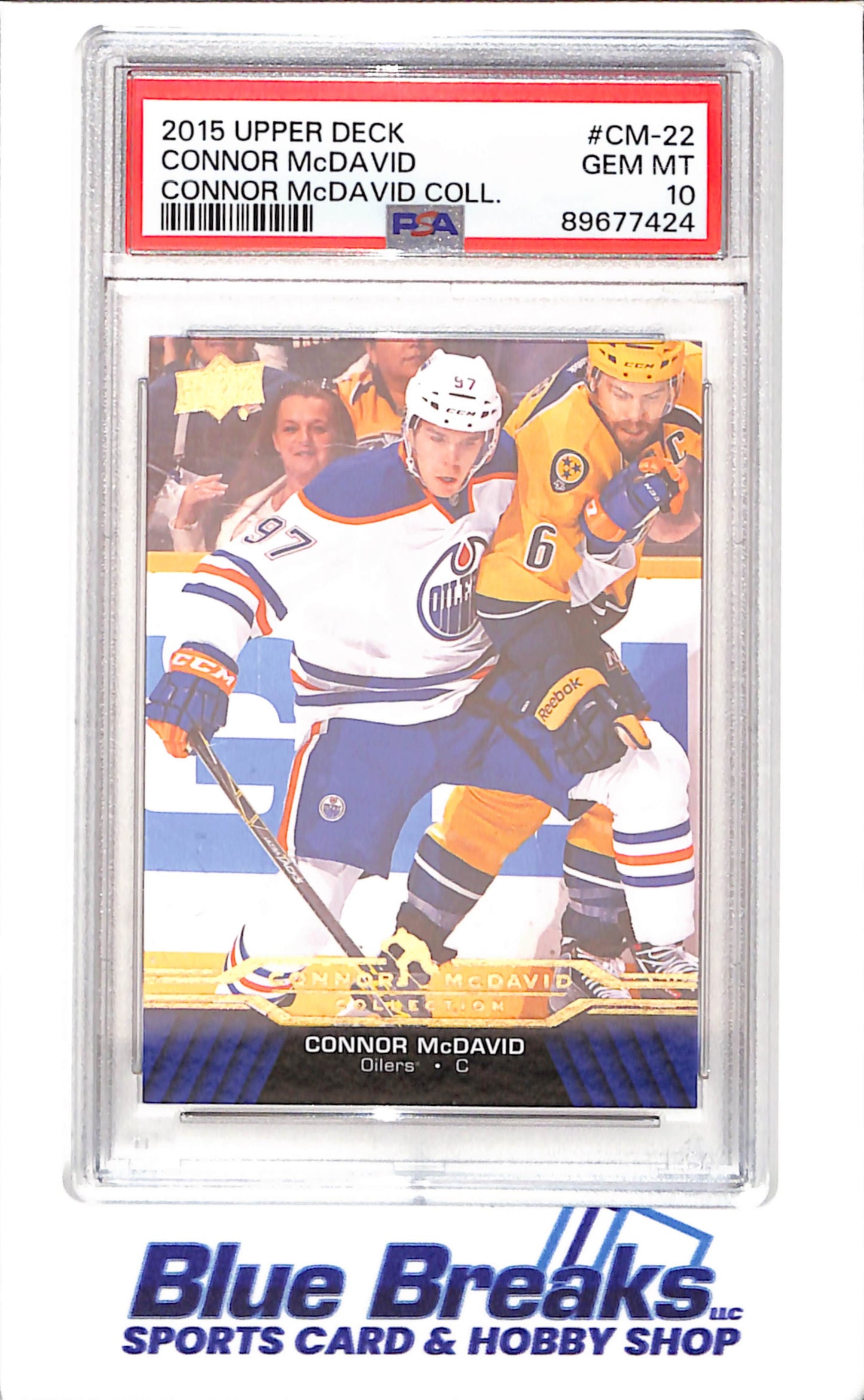 2015 Upper Deck - Connor McDavid Collection - CM1 - CM25 - 25 cards - PSA 10 - hockey - Oilers