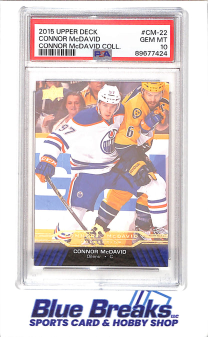 2015 Upper Deck - Connor McDavid Collection - CM1 - CM25 - 25 cards - PSA 10 - hockey - Oilers