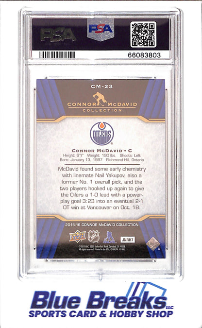2015 Upper Deck - Connor McDavid Collection - CM1 - CM25 - 25 cards - PSA 10 - hockey - Oilers