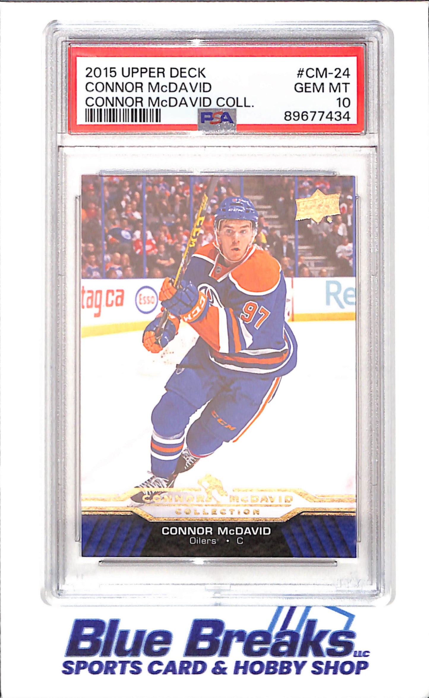 2015 Upper Deck - Connor McDavid Collection - CM1 - CM25 - 25 cards - PSA 10 - hockey - Oilers