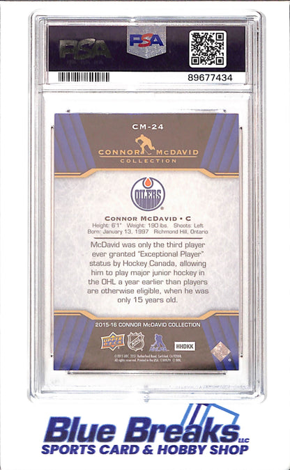 2015 Upper Deck - Connor McDavid Collection - CM1 - CM25 - 25 cards - PSA 10 - hockey - Oilers