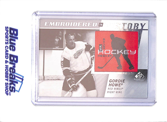 2021-22 SP Game Used - Gordie Howe - Embroidered in History Patch - Detroit Red Wings - Hockey - #57