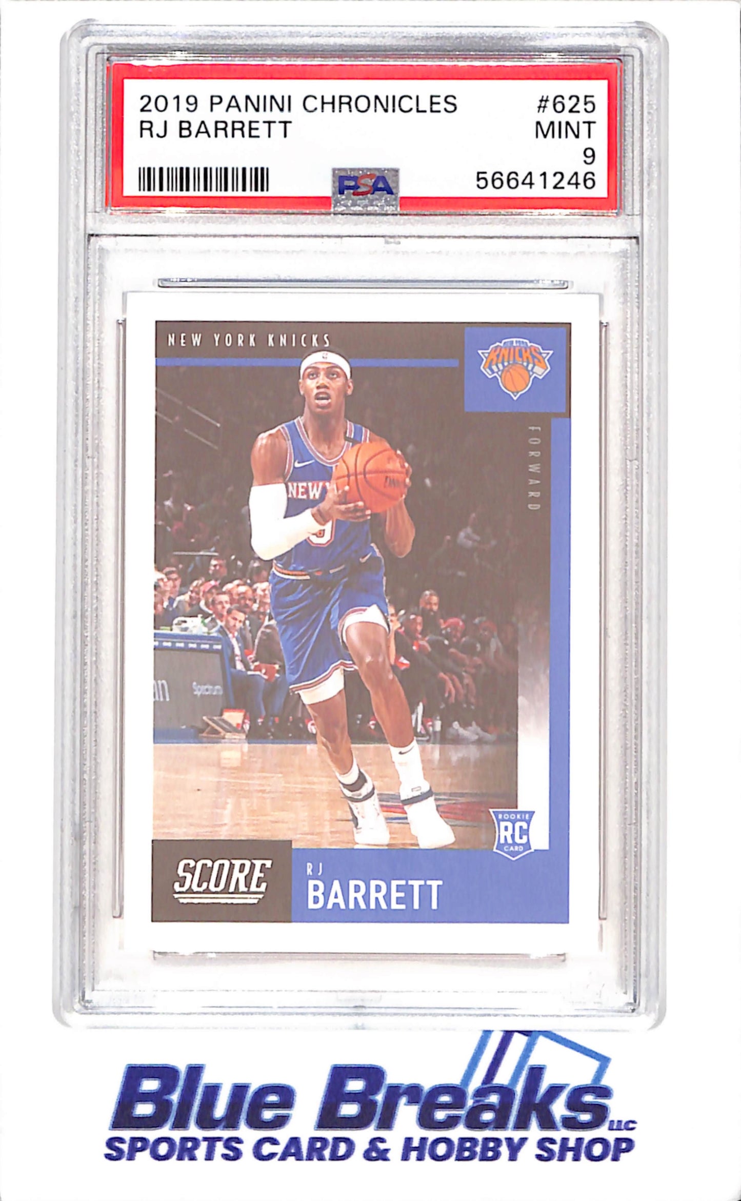 2019 Panini Chronicles - RJ Barrett - RC - PSA 9 - New York Knicks - Basketball - #625
