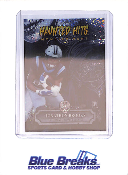 2024 Wild Card - Jonathon Brooks - Haunted Hits Monster Hunt Sparkle - 5/5 - Carolina Panthers - Football - #HHW-JB