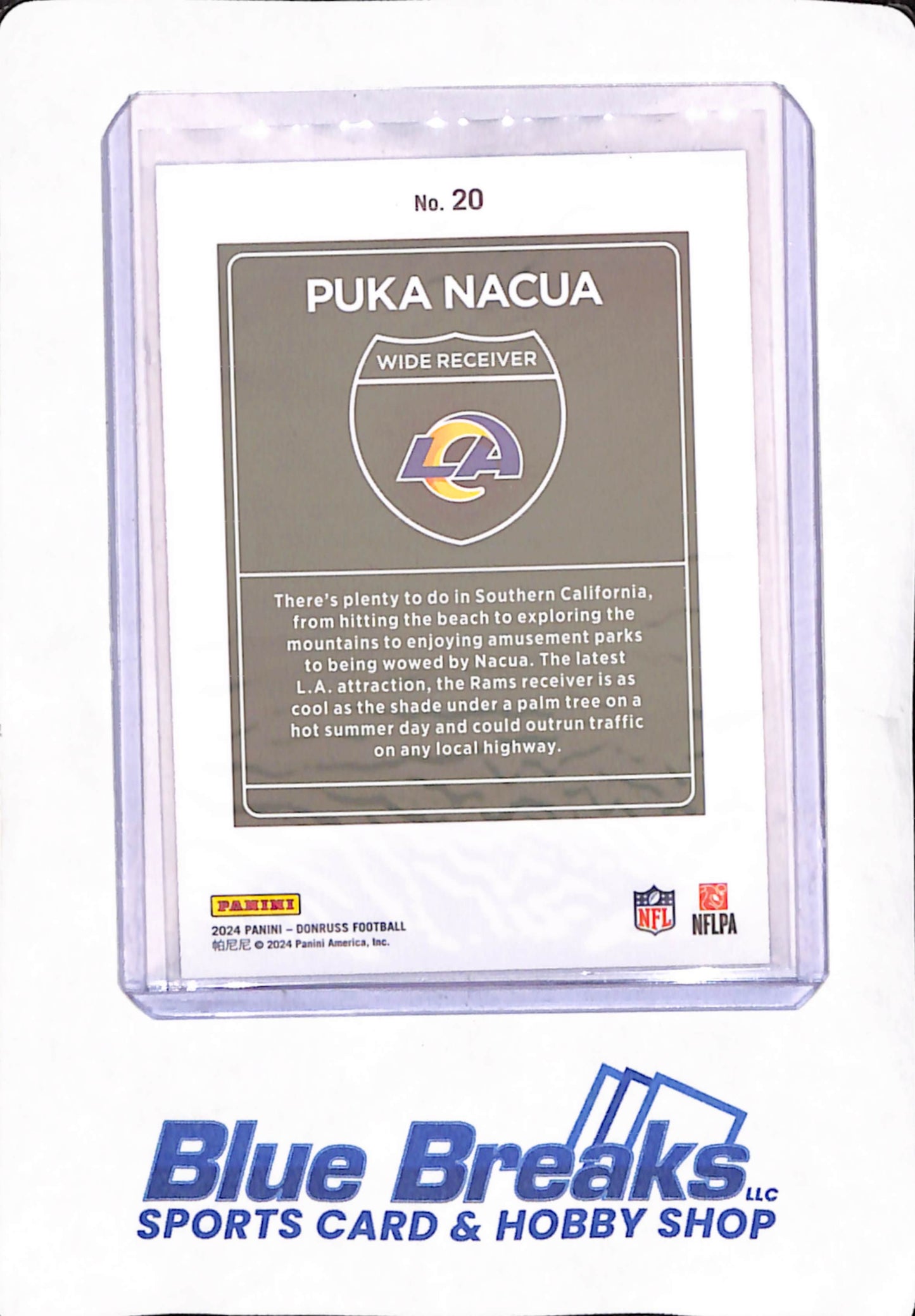 2024 Panini Donruss - Puka Nacua - Downtown - Los Angeles Rams - Football - #20