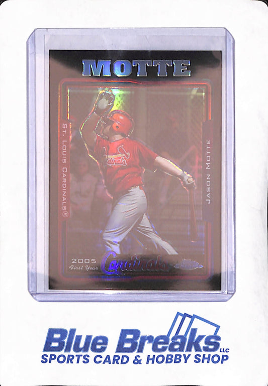 2005 Topps Chrome Update - Jason Motte - St. Louis Cardinals - Black Refractor - RC - Baseball - 246/250 - #UH-185
