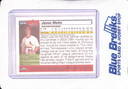 2005 Topps Chrome Update - Jason Motte - St. Louis Cardinals - Black Refractor - RC - Baseball - 246/250 - #UH-185