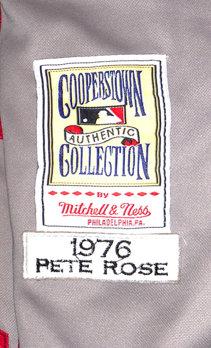 Autographed Jersey - Pete Rose - Cincinnati Reds - Baseball - A256 - Mitchell & Ness - Cooperstown Collection