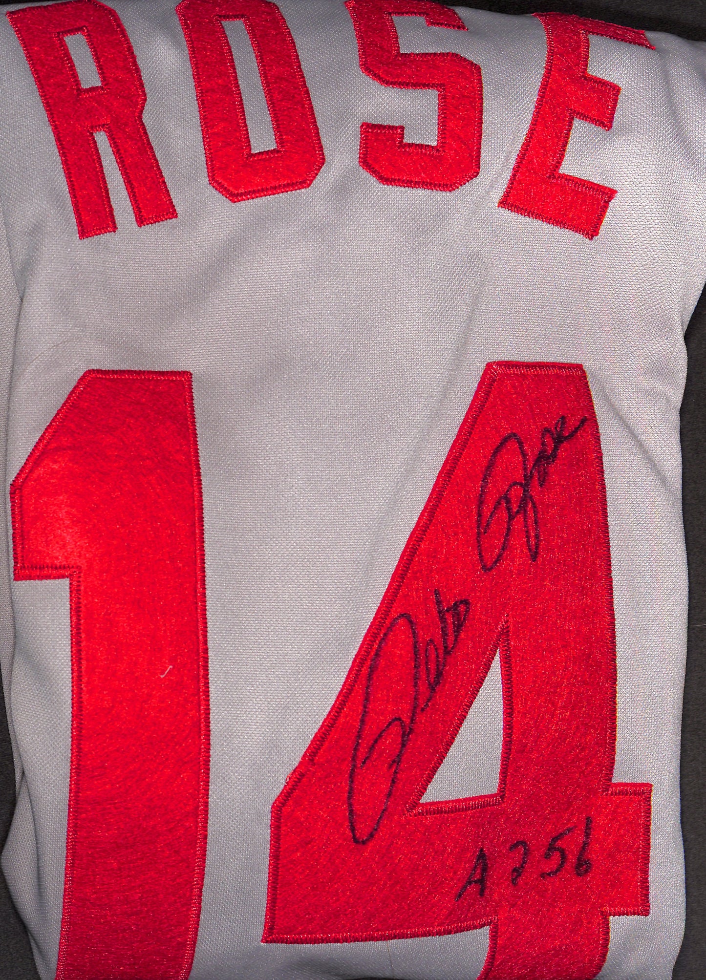 Autographed Jersey - Pete Rose - Cincinnati Reds - Baseball - A256 - Mitchell & Ness - Cooperstown Collection