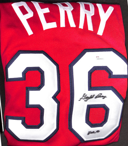 Autographed Jersey - Gaylord Perry - Cleveland Indians - HOF - Baseball - JSA COA