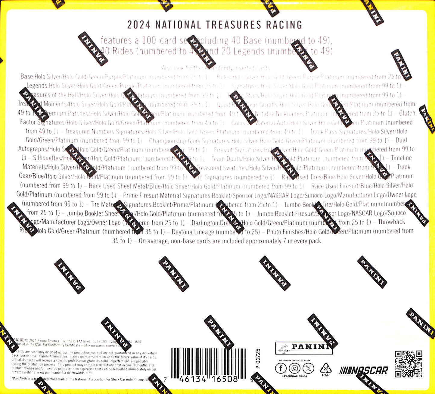 Panini National Treasures - Nascar - Hobby Box - Sealed Wax