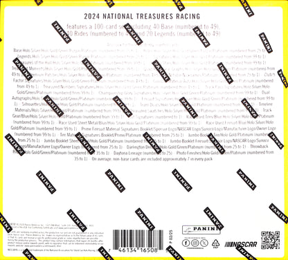 Panini National Treasures - Nascar - Hobby Box - Sealed Wax
