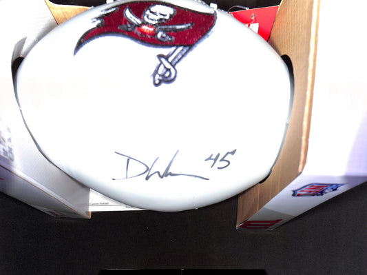 Autographed Football - Devon White - Tampa Bay Buccaneers - Football - COA
