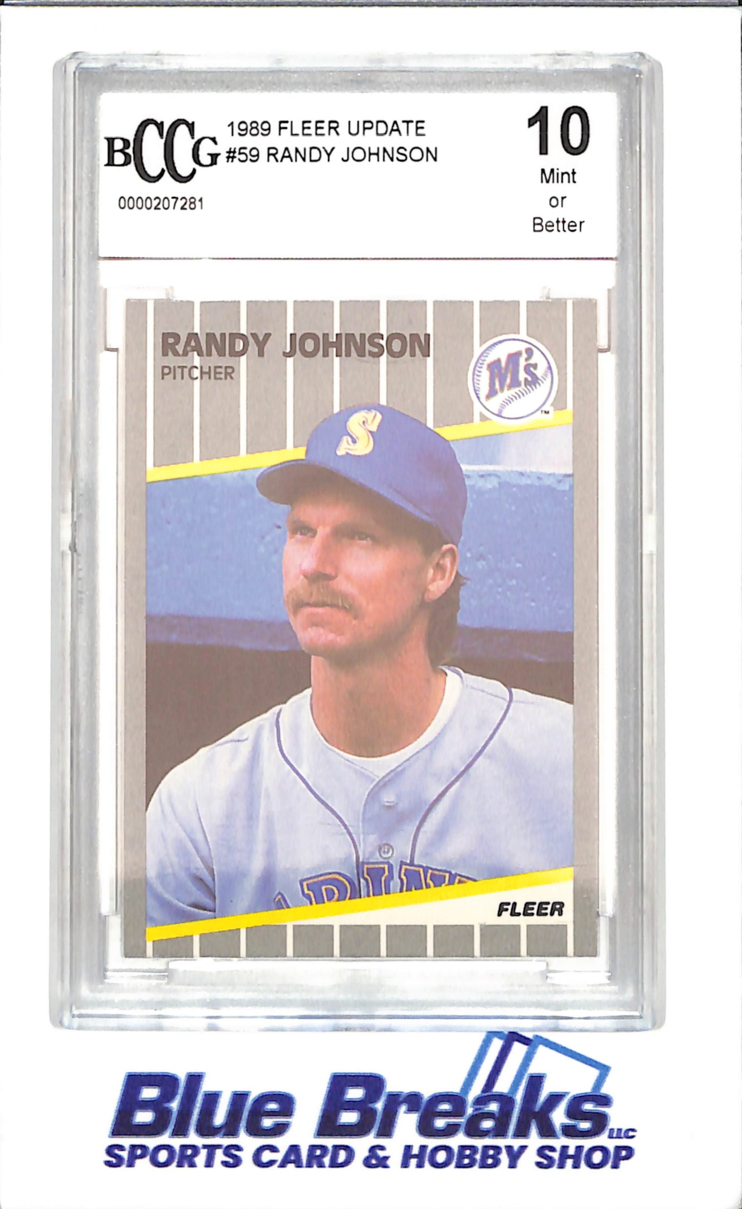 1989 Fleer Update - Randy Johnson - BCCG 10 - Seattle Mariners - Baseball - #U-59