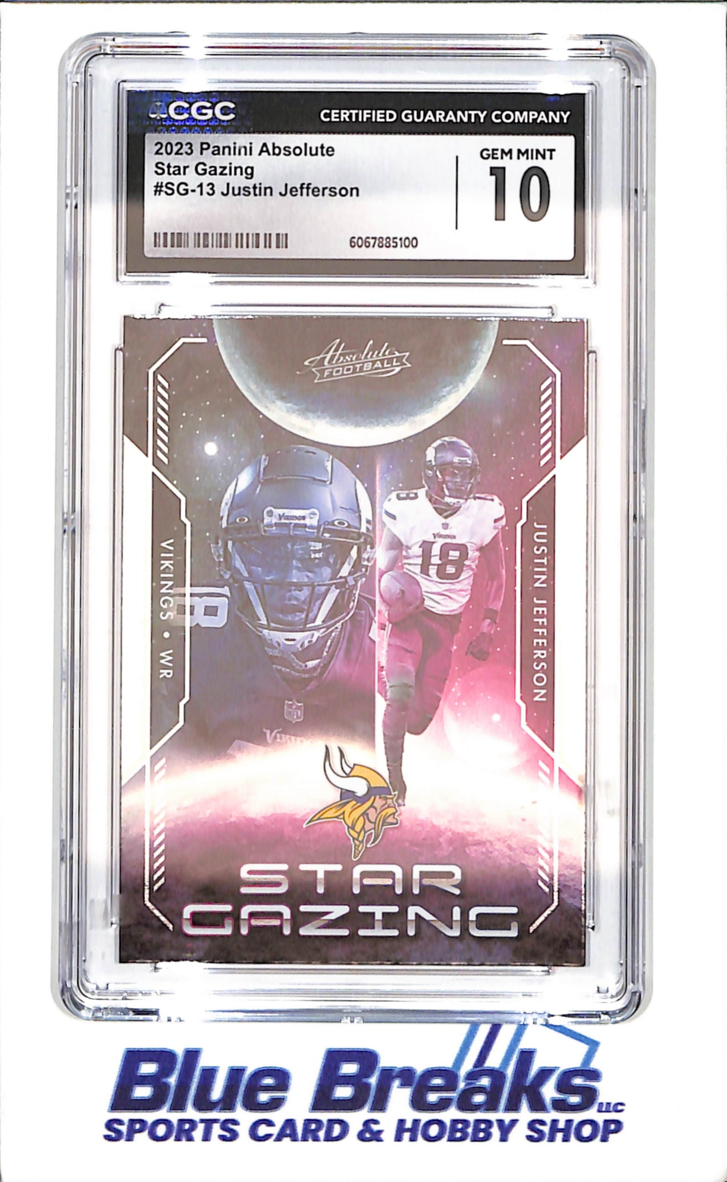 2023 Panini Absolute - Justin Jefferson - Star Gazing - CGC 10 - Minnesota Vikings - Football - #SG-13