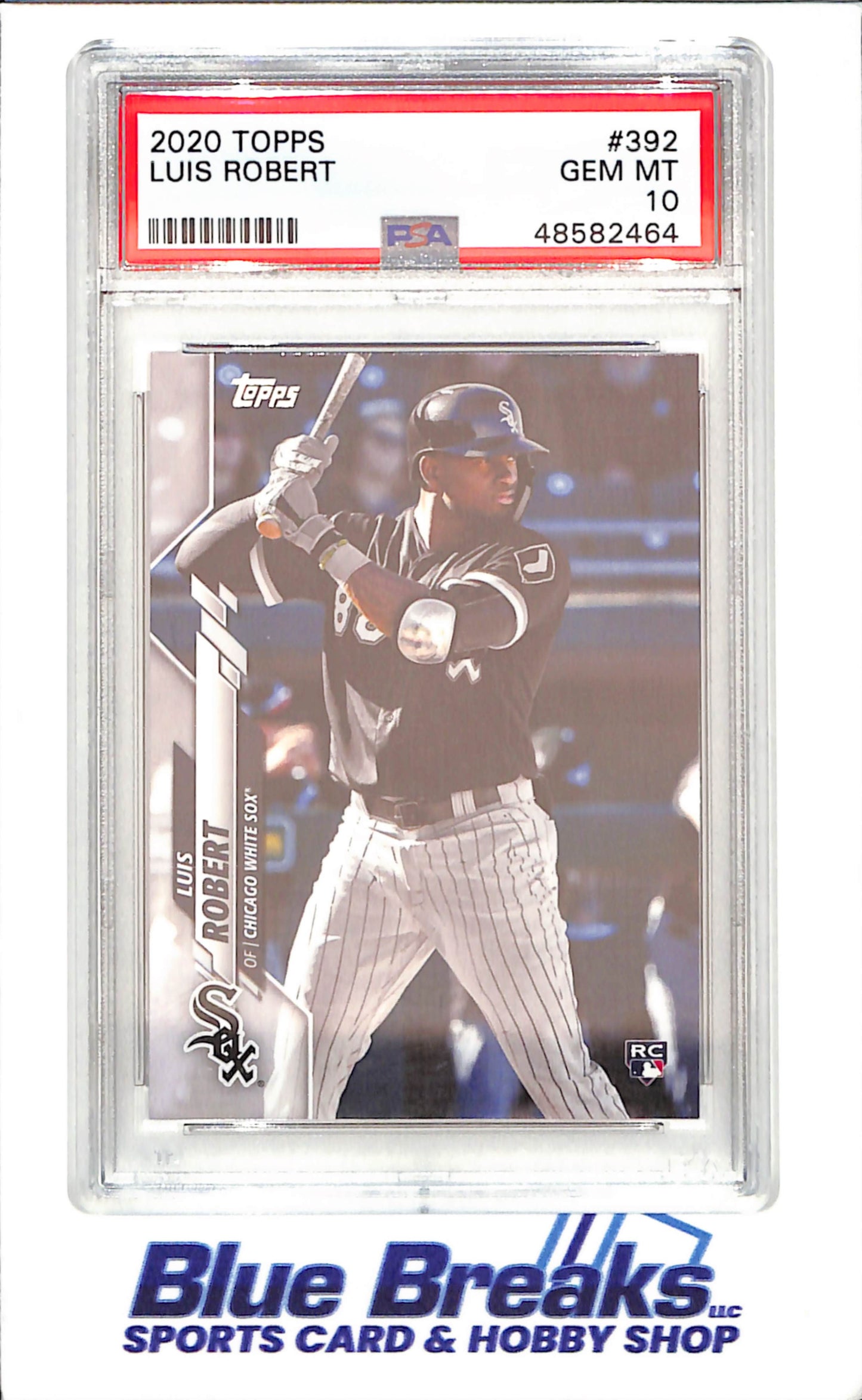 2020 Topps - Luis Robert - RC - PSA 10 - Chicago White Sox - Baseball - #392