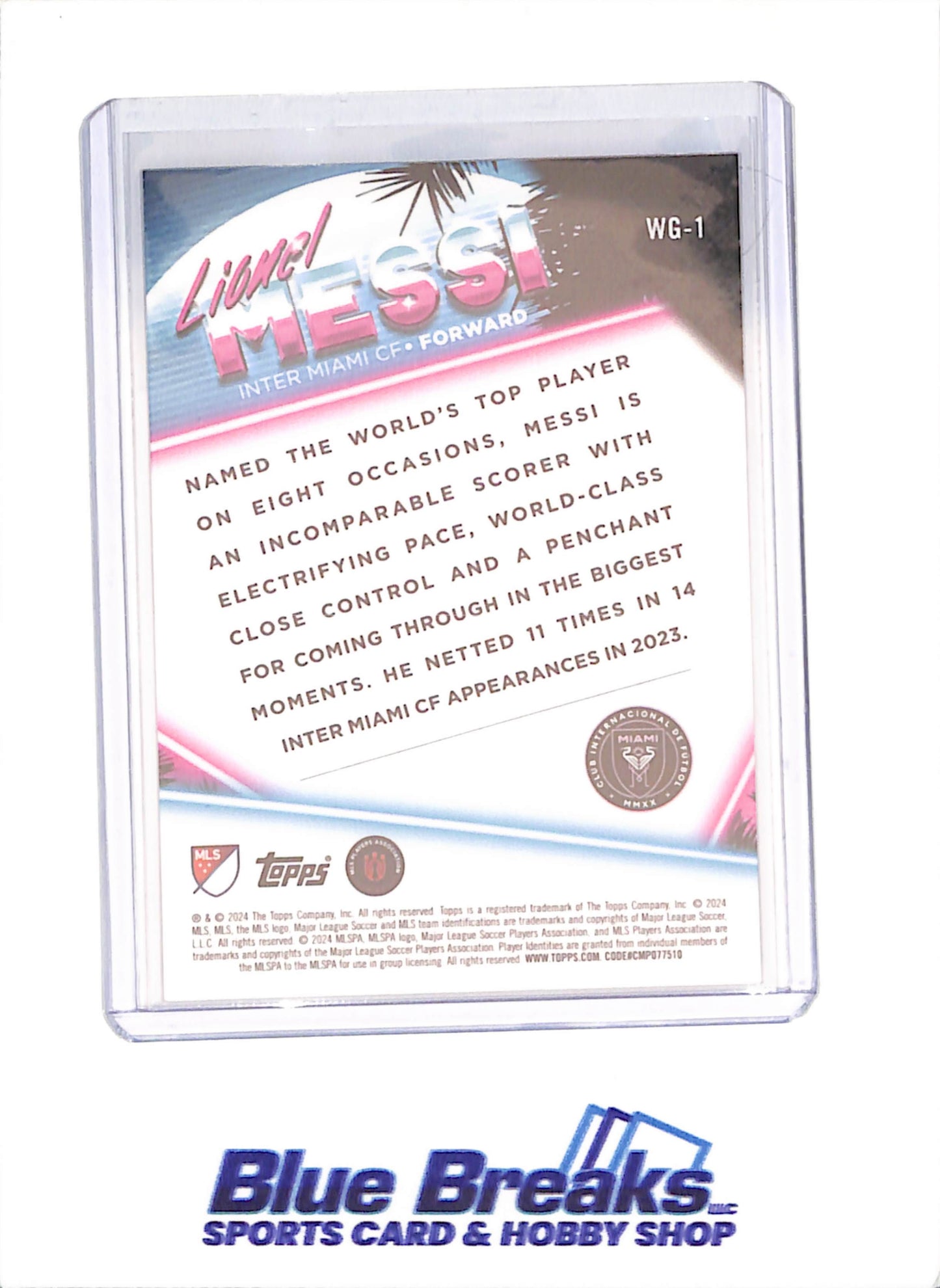 2024 Topps MLS Superstars - Lionel Messi - World's Greatest - Inter Miami CF - Soccer - #WG-1