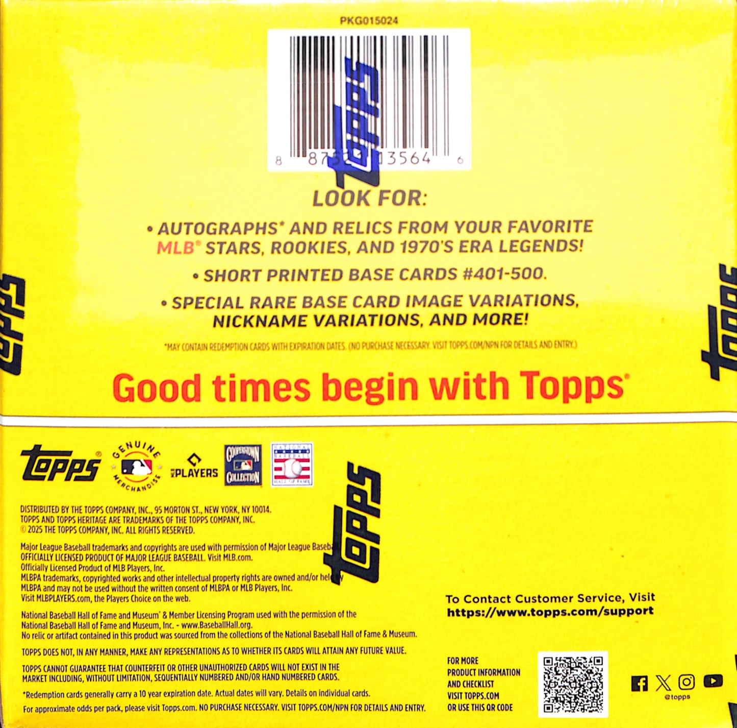 2025 TOPPS HERITAGE BASEBALL - Mega Box - Sealed Wax