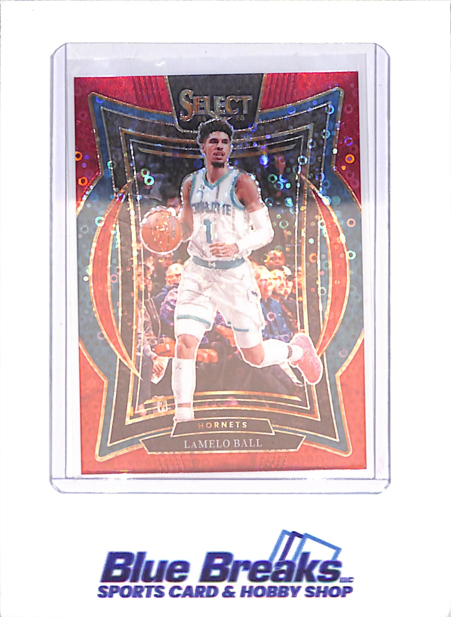 2024-25 Panini Select - LaMelo Ball - Red Disco - 38/49 - Charlotte Hornets - Basketball - #31
