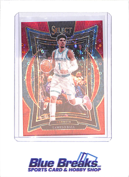 2024-25 Panini Select - LaMelo Ball - Red Disco - 38/49 - Charlotte Hornets - Basketball - #31