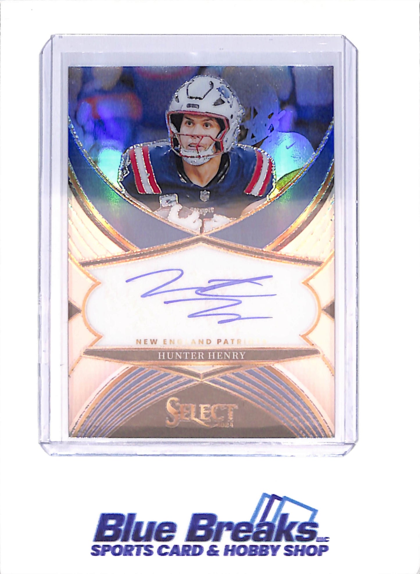 2024 Panini Select - Hunter Henry - Select Signatures - Autograph - New England Patriots - Football - #SSP-HHY