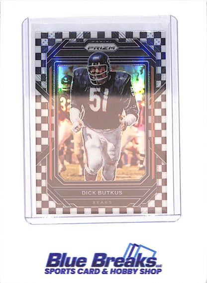 2022 Panini Prizm - Dick Butkus - Black & White Checkerboard - Chicago Bears - Football - #54