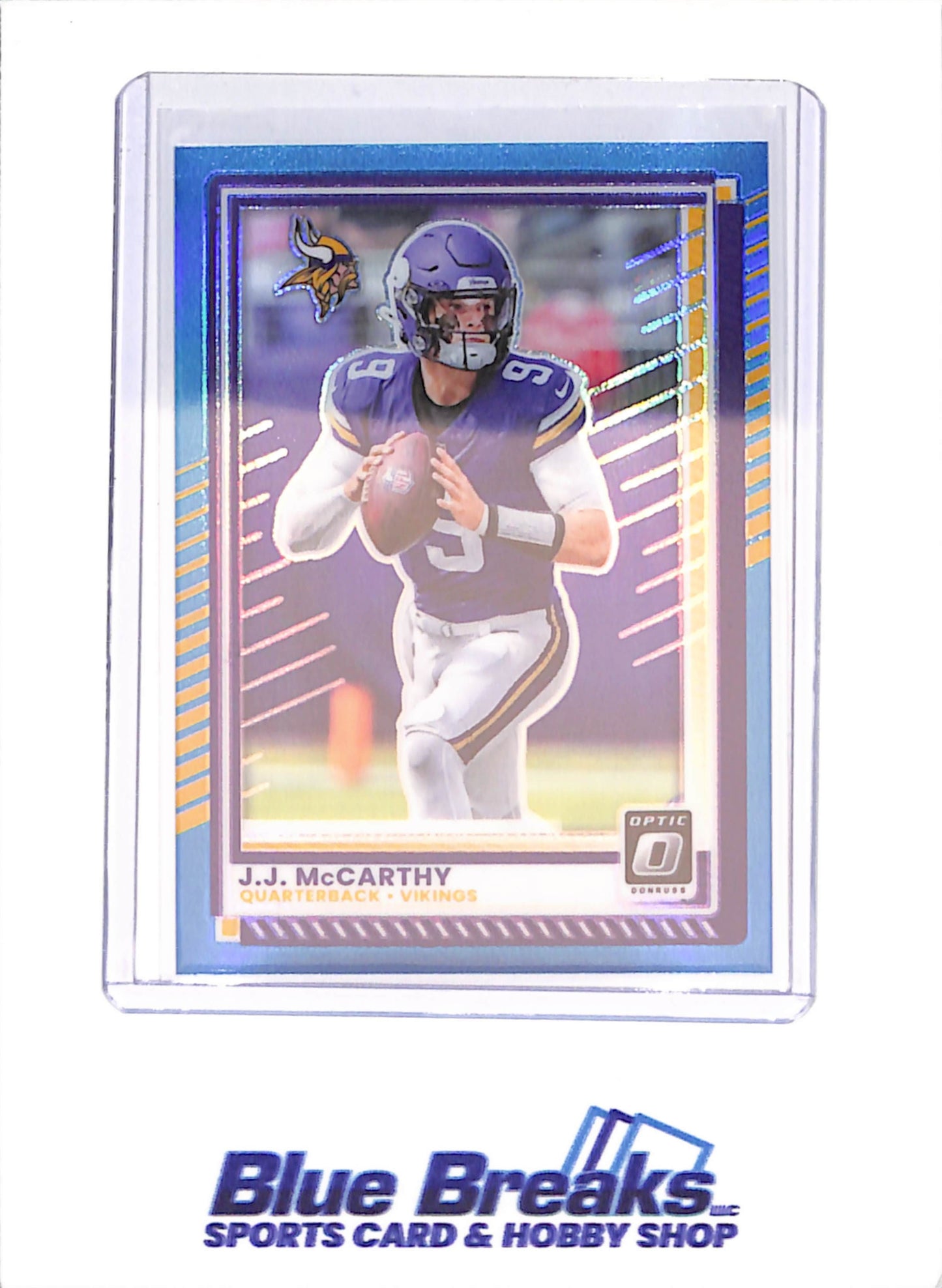 2025 Donruss Optic - JJ McCarthy - Aqua - 103/349 - Minnesota Vikings - Football - #46