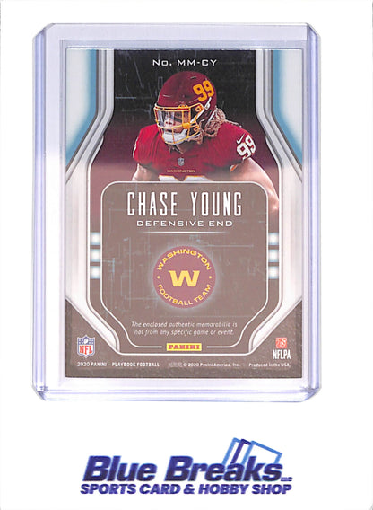 2020 Panini Playbook - Chase Young - Mammoth Materials - RC - 8/99 - Washington Football Team - Football - #MM-CY