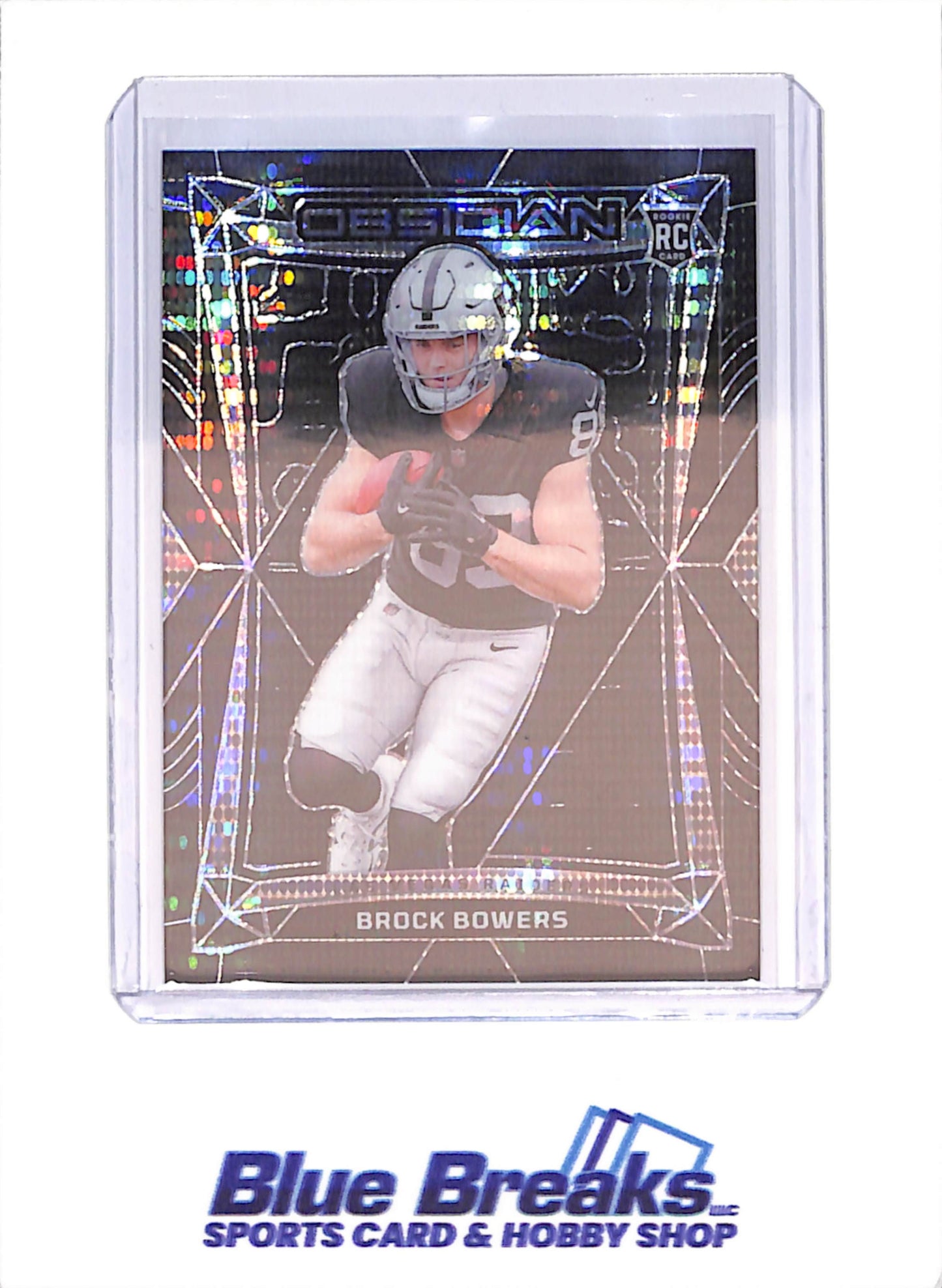 2024 Panini Obsidian - Brock Bowers - International Pulsar - RC - Las Vegas Raiders - Football - #101