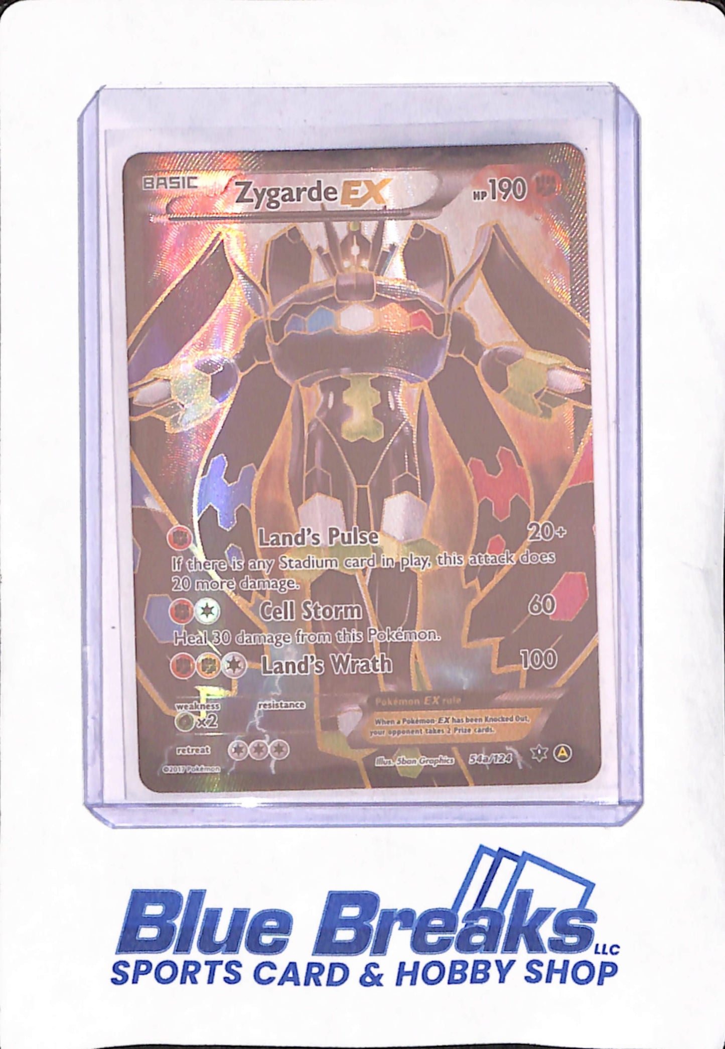 Pokemon - Zygarde ex 054A/124 Alternate Art Holo
